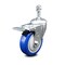 Service Caster 4 Inch Blue Polyurethane Swivel 10mm Stem Caster with Total Lock Brake SCC SCC-TSTTL20S414-PPUB-BLUE-M1015 - alternate 1